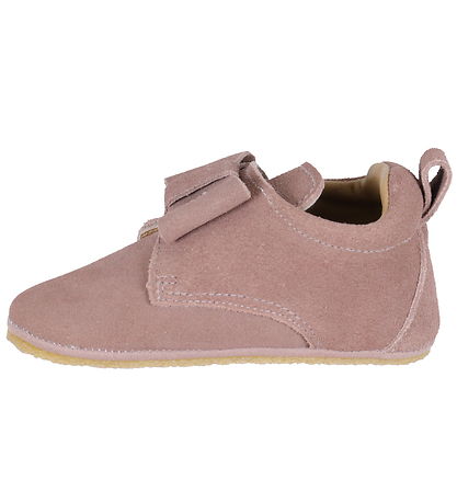 Wheat Leder-Krabbelschuhe - Bow - Dusty Rouge