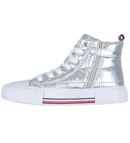 Tommy Hilfiger Boots - High Top Lace-Up - Silver