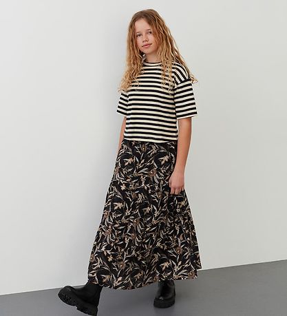 Sofie Schnoor Girls Skirt - Black w. Pattern