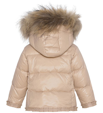 Ver de Terre Daunenjacke m. Pelz - Mahogany Rose