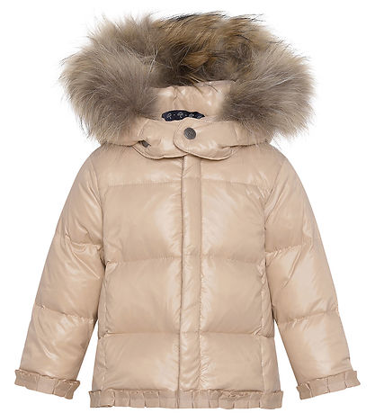 Ver de Terre Daunenjacke m. Pelz - Mahogany Rose
