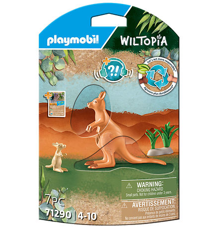 Playmobil Wiltopia - Känguru m. Jung - 7 Teile - 71290