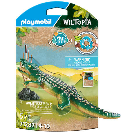 Playmobil Wiltopia - Alligator - 5 Partar - 71287