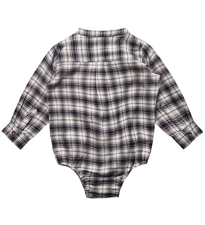 Petit Town Sofie Schnoor Shirt Bodysuit l/s - Grey Check