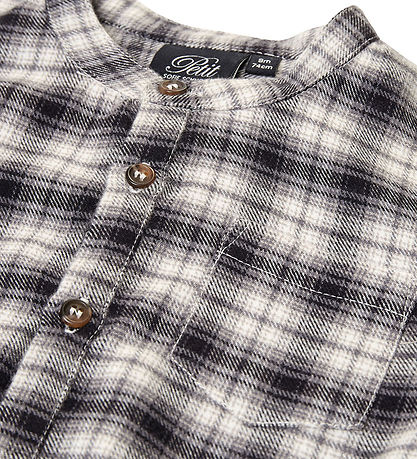 Petit by Sofie Schnoor Shirt Bodysuit L/æ - Grey Check