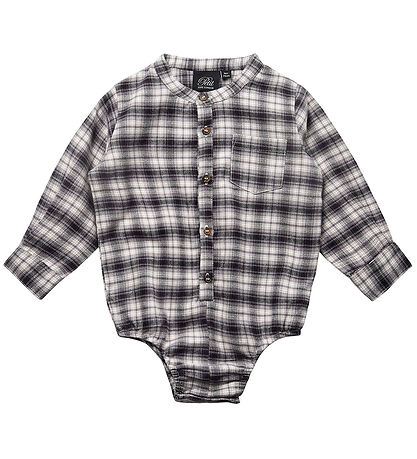 Petit by Sofie Schnoor Shirt Bodysuit L/æ - Grey Check