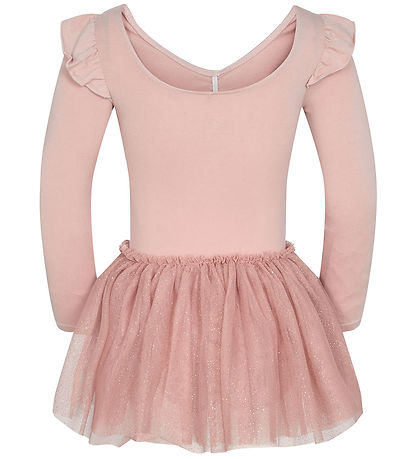 Belle Petite Fille De Gymnaste Dans La Robe Rose De Vêtements De