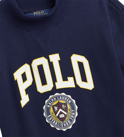 Polo Ralph Lauren Sweatshirt - Marinbl m. Tryck