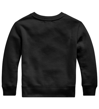 Black polo crew neck sweatshirt deals
