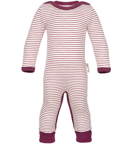 Engel Jumpsuit - Wool/Silk - Natural/Orchid