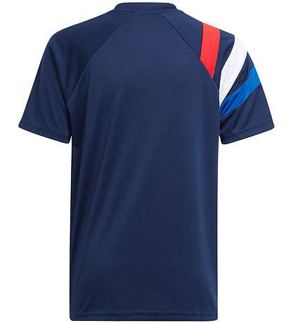 adidas Performance Stuttermabolur - Fortore 23 - Blár M. Rautt/H