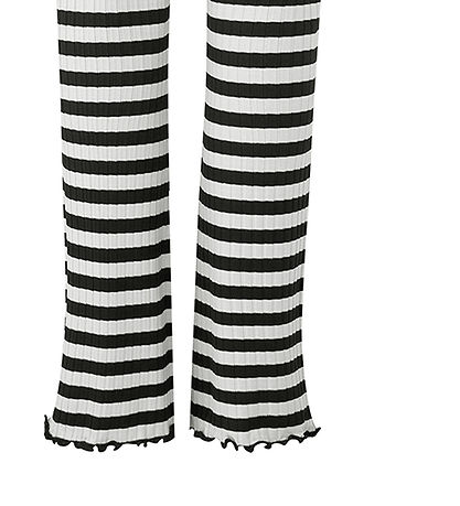 Mads Nørgaard Leggings - Lala - Black/Vanilla Ice