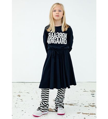 Mads Nørgaard Leggings - Lala - Black/Vanilla Ice