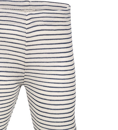Engel Leggings - Wool/Silk - Natural/Navy Blue