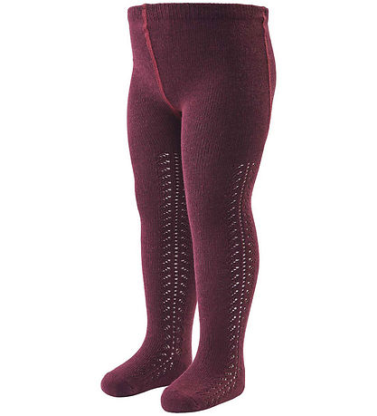 Müsli Tights - Lace - Fig w. Pointelle