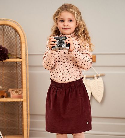 Müsli Blouse - Rib - Berry - Spa Rose/Fig/Berry Red
