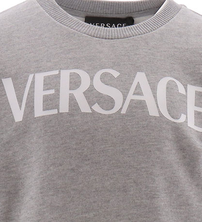 Versace Sweatshirt - Grey Melange w. White