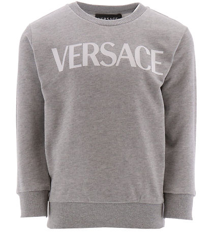 Versace Sweatshirt Grey Melange w. White KW IT