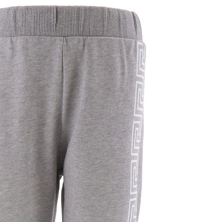 Versace Joggingbroek - Grijs Gevlekt/Wit m. Print