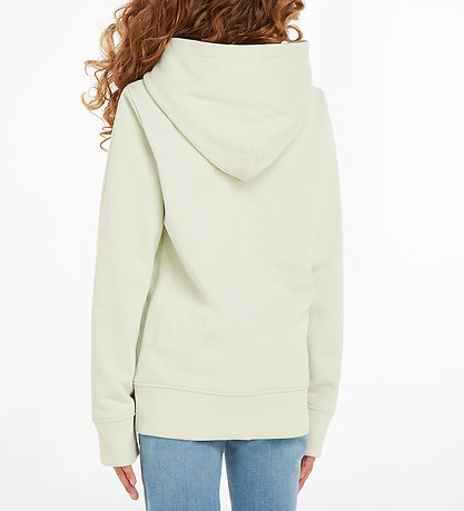 Calvin Klein Hoodie - Monogram Repeat - Canary Green w. Print
