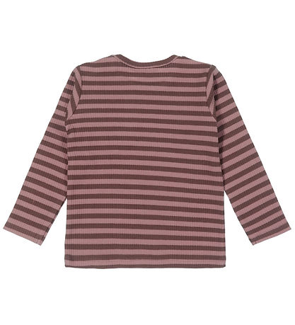 The New Siblings Bluse - TnsFro - Rib - Nostalgie Rose m. Streif
