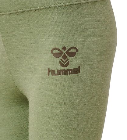 Hummel Leggings - Wool - hmlWolly - Oil Green