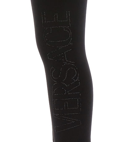 Versace Leggings - Black w. Rhinestone