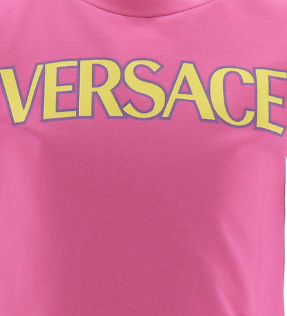 T-Shirt Versace - Fuchsia av. Jaune