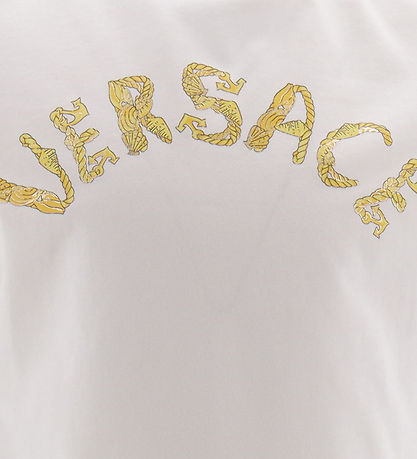 Versace T-shirt - White w. Gold