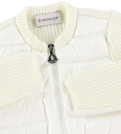 Moncler Cardigan - Wol/Dons - Off White