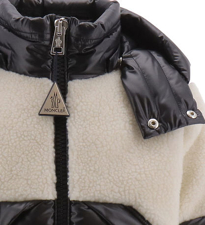 Moncler Dúnúlpa M. Bangsaflís - Patrick - Off White/Svart