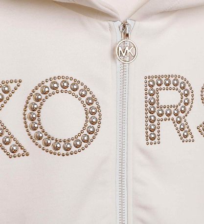 Michael Kors Cardigan - Cropped - Cream w. Rivets