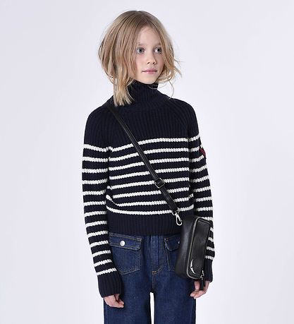 Zadig & Voltaire Blouse - Cropped - Wool - Navy/White