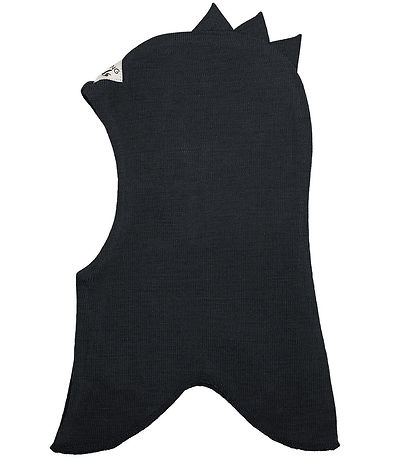 Racing Kids Balaclava - Wool/Cotton - 2-layer - Black w. Thanks