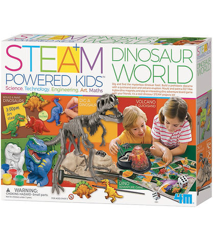 4M Dino Set - Aliment par la VAPEUR Kids - Dinosaur Monde
