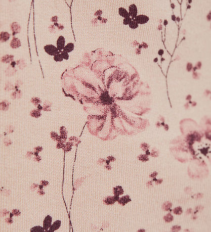 En Fant Leggings - Sweat - Rose Dust w. Flowers