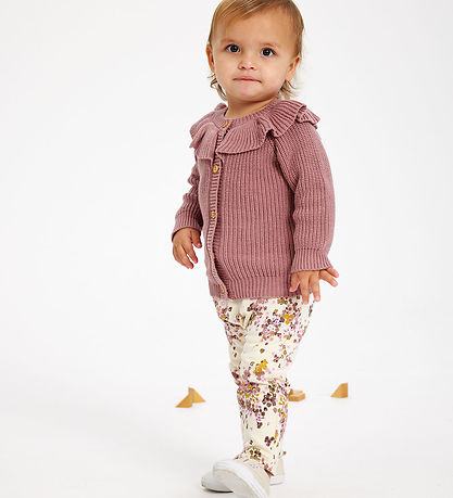 The New Siblings Leggings - TnsHerle - White Swan M. Blóm