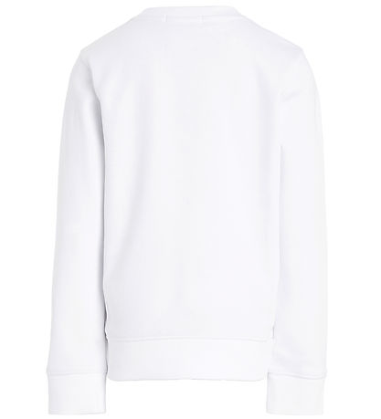 Calvin Klein Sweatshirt - Hyper Real Monogram - Bright White w.