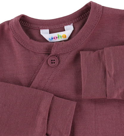Joha Cardigan - Ull - Bordeaux