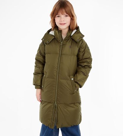 Tommy Hilfiger Dún jakki - Drepa Olive Green