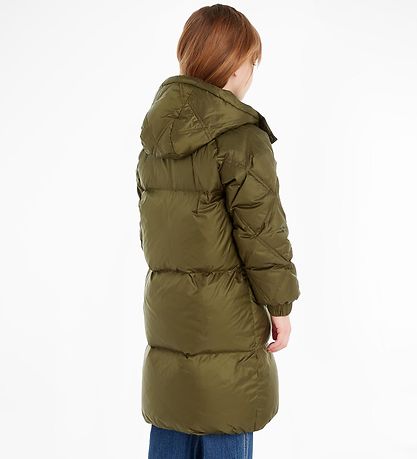 Tommy Hilfiger Dún jakki - Drepa Olive Green