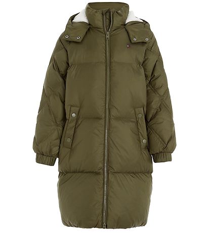 Tommy Hilfiger Dún jakki - Drepa Olive Green