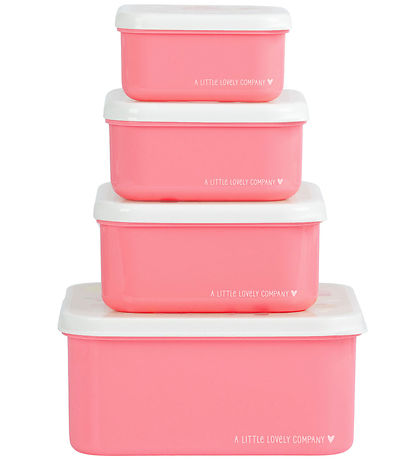 A Little Lovely Company Lunchbox Set - 4 pcs - Iceream