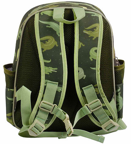 A Little Lovely Company Backpack w. Thermal pocket - Crocodiles