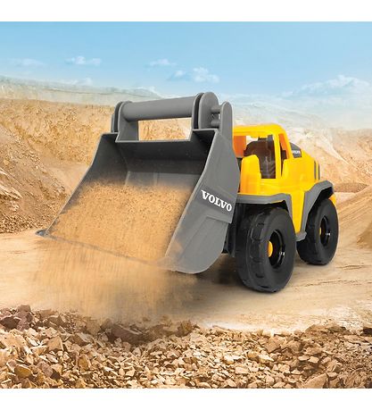 Dickie Toys LKW m. Baufahrzeuge - Mack/Volvo Heavy Loader Tr