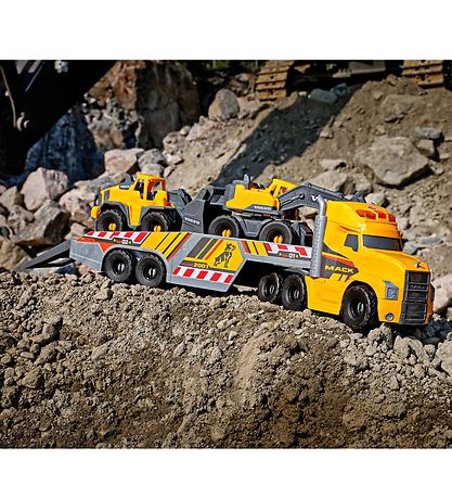 Dickie Toys Truck w. Construction Trucks Mack Volvo Heavy Load KW SK