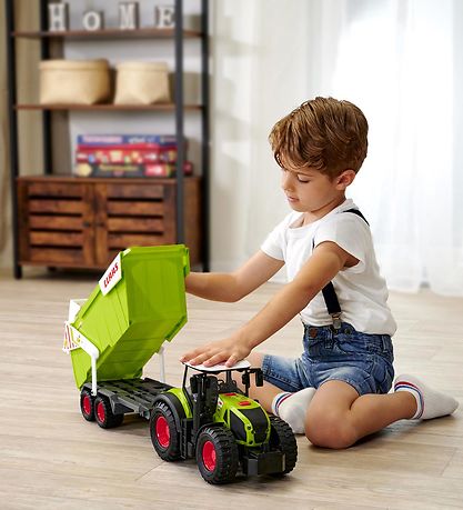 Dickie Toys Traktor - CLAAS Traktor m. Anhänger - Licht/Sound
