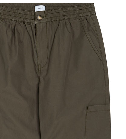 Grunt Broek - Markies Loose Taps toelopend - Legergroen