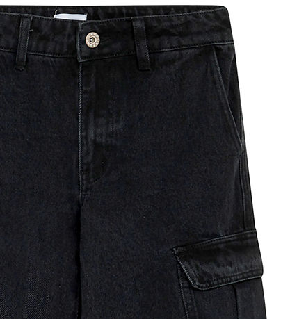 Grunt Jeans - Worki Low Waist Cargo - Svart