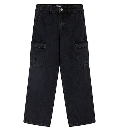 Grunt Jeans - Worki Low Waist Cargo - Svart
